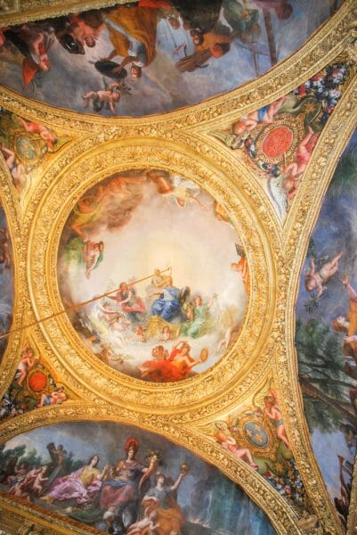 Renaissance painting on Versailles ceiling