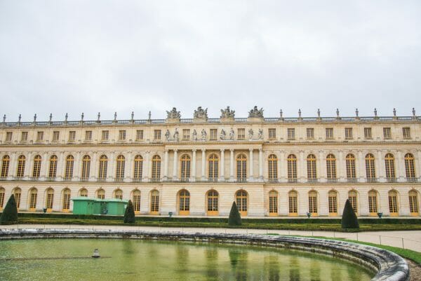 Back of Versailles with fountain