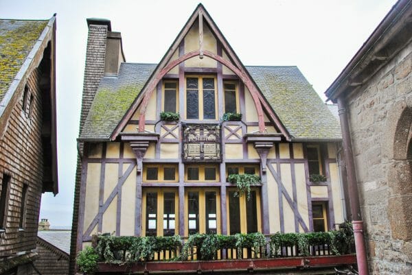 Half timbered house in Nantes