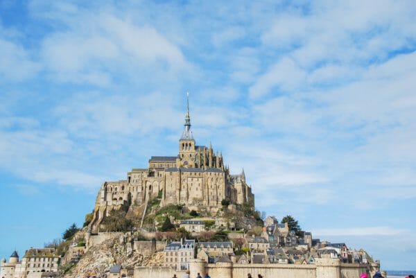 Mont Saint-Michel on a sunny day