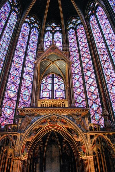 Stained glass windows in Sainte-Chapelle