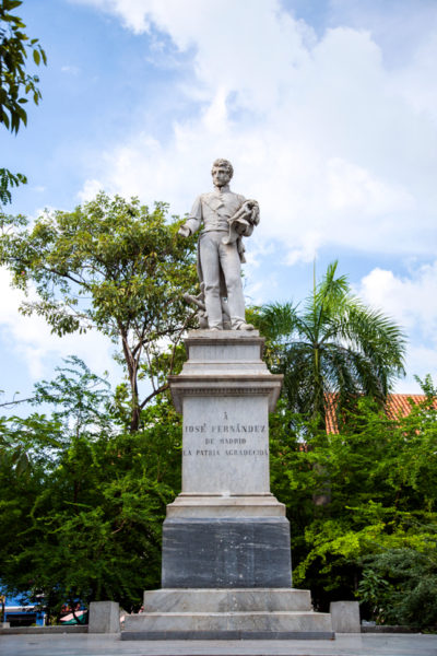 Jose Fernandez statue in Cartagena