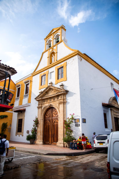 Historic churches in old city Cartagena