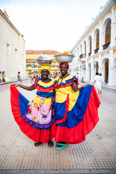 Palenqueras women in Cartagena