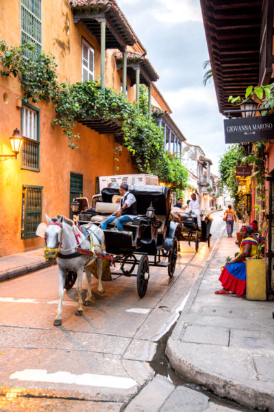 Horse drawn carriage in Cartagena