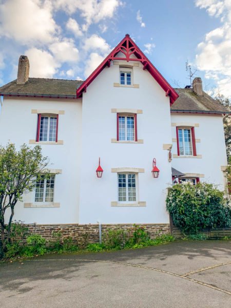 Historic white French house