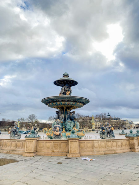 Ornate fountain in Paris
