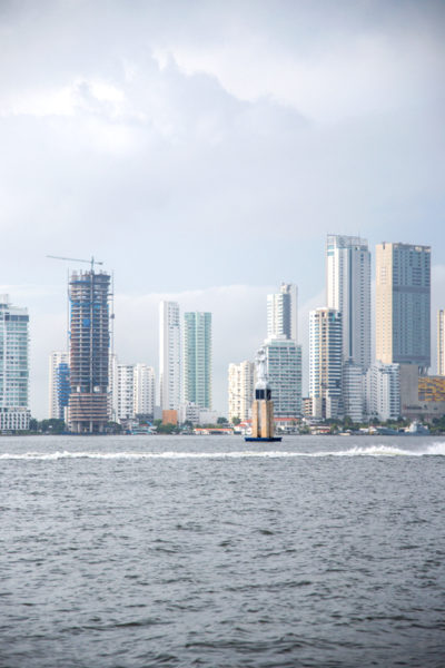Cartagena skyline from the water