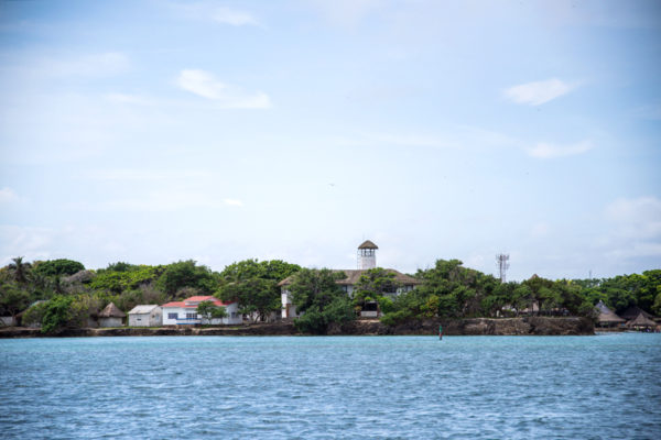 Houses on the Rosario Islands