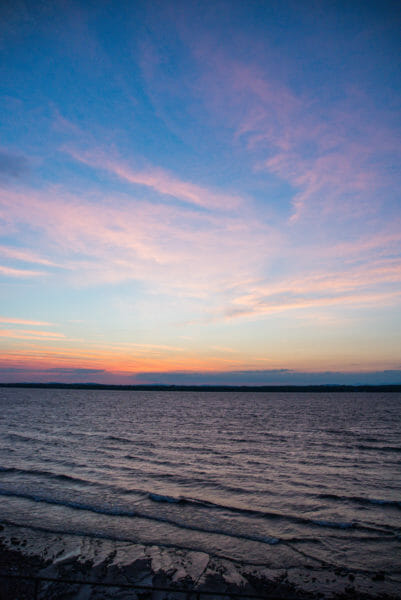 Sunrise over Lake Champlain