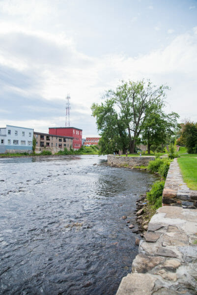 River in Plattsburgh, NY