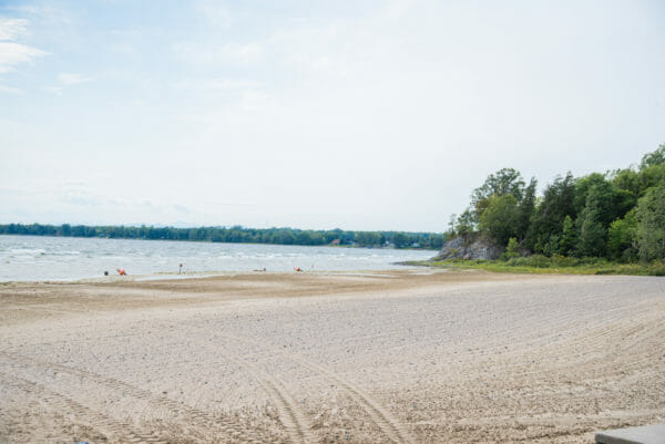 Beach at Point au Roche State Park in Plattsburgh, NY