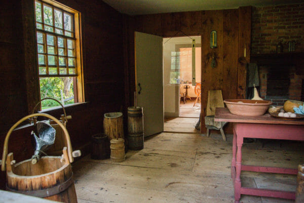 Kitchen inside Ethan Allen home