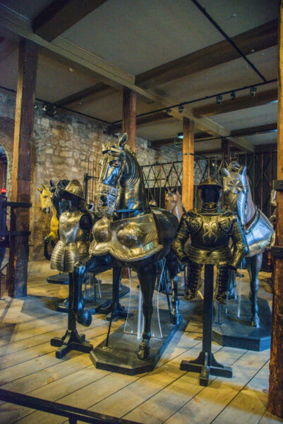 Armor for horses at the Tower of London