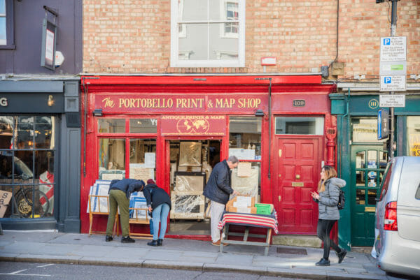 Portobello Print and Map Shop in Notting Hill