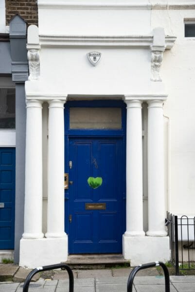 House with the blue door from the movie Notting Hill