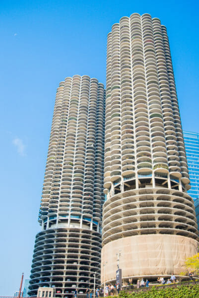 Corncob buildings in Chicago