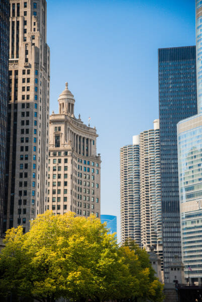 Corncob buildings in Chicago