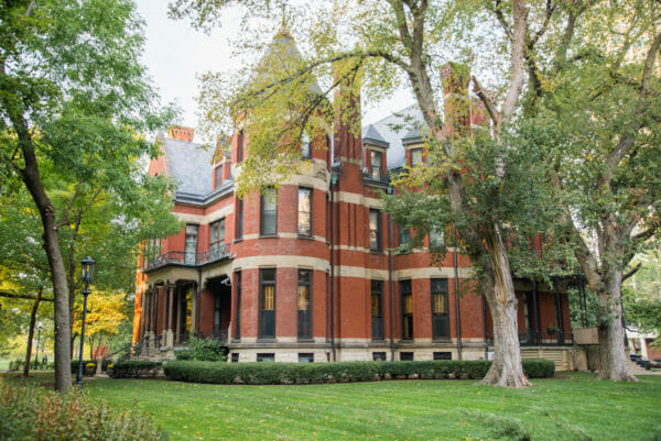 Historic brick Victorian mansion in Chicago