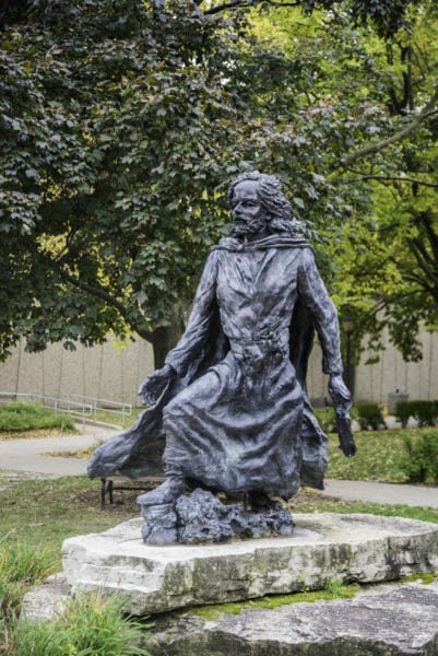 Statue of Marquette at Marquette University