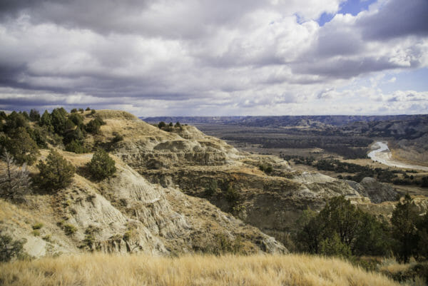 Rocky hills at Theodore Roosevelt National Park