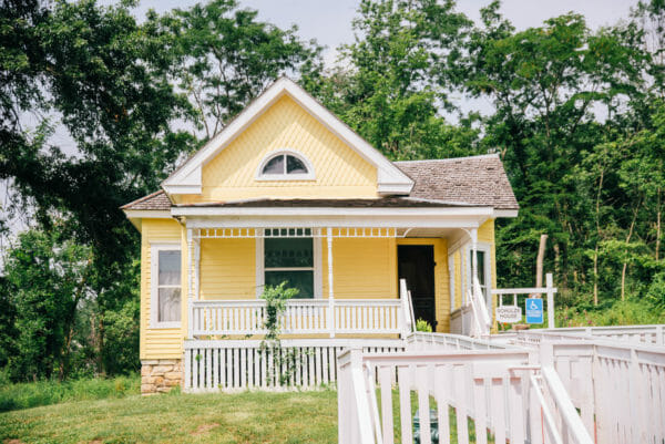 Yellow house in Ushers Ferry