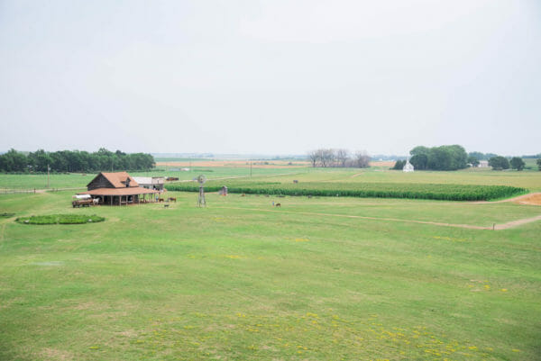 Farmhouse on prairie in DeSmet