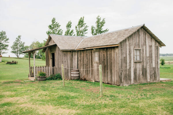 Old fashioned prairie house
