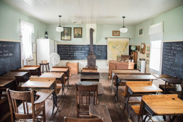 Old fashioned schoolhouse 