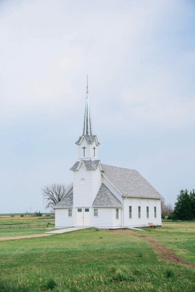 Old fashioned prairie church