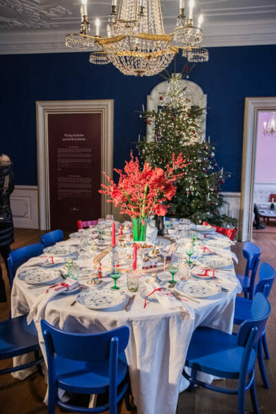Royal Copenhagen interior decorated for Christmas