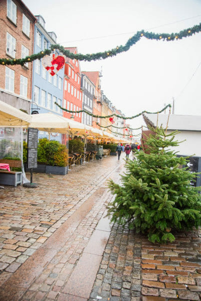Nyhavn decorated for Christmas