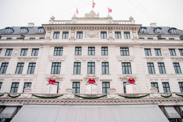 Hotel d'Angleterre decorated for Christmas 