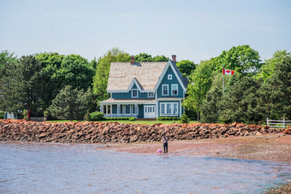 a house on water at Prince Edward Island